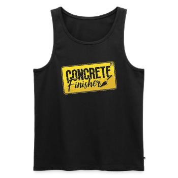 Concrete Finisher Construction Worker Concreter - Männer Premium Bio Tank Top - Schwarz - Vorne - AI Model Male 178 light (178cm)