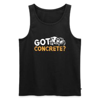 Concrete Finisher Got Concrete Construction Mason - Männer Premium Bio Tank Top - Schwarz - Vorne - AI Model Male 178 light (178cm)