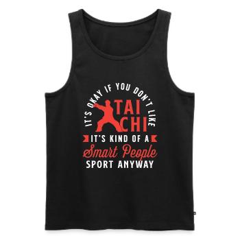 Tai Chi It's Okay If You Don't Like Taiji Wushu - Männer Premium Bio Tank Top - Schwarz - Vorne - AI Model Male 178 light (178cm)