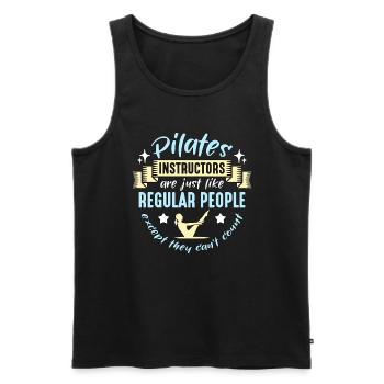 Pilates Instructors Are Just Like Regular Reformer - Männer Premium Bio Tank Top - Schwarz - Vorne - AI Model Male 178 light (178cm)