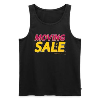 Garage Sales Moving Sale Shopping Bargain Hunter - Men's Premium Organic Tank Top - black - Front - AI Model Male 178 light (178cm)
