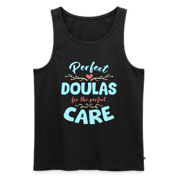 Doula Perfect Doula pour les soins parfaits sages-femmes - Débardeur bio Premium Homme - noir - Devant - Michal (187cm)