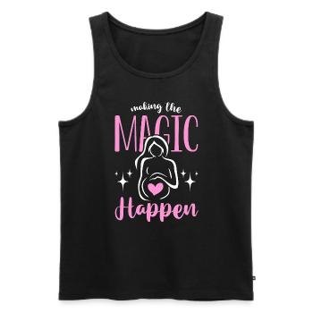 Surrogacy Making The Magic Happen Pregnancy IVF - Männer Premium Bio Tank Top - Schwarz - Vorne - AI Model Male 178 light (178cm)