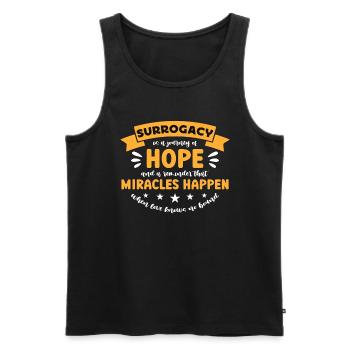 Surrogacy Is A Journey Of Hope Surrogate Parents - Männer Premium Bio Tank Top - Schwarz - Vorne - AI Model Male 178 light (178cm)