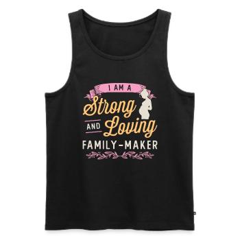Surrogacy I Am A Strong And Loving IVF Awareness - Männer Premium Bio Tank Top - Schwarz - Vorne - Michal (187cm)