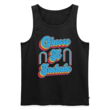 IEP Choose To Include Special Education Teacher - Men's Premium Organic Tank Top - black - Front - Michal (187cm)