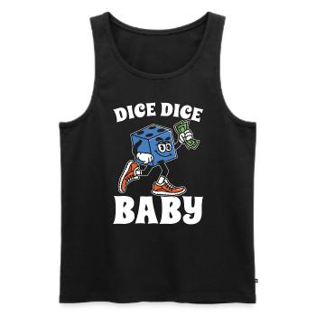 Bunco Dice Dice Baby Loves Party Game Bunco Lover - Men's Premium Organic Tank Top - black - Front - Michal (187cm)