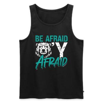 Beaver Dam Be Afraid Beaver'Y Afraid Rodent Lover - Männer Premium Bio Tank Top - Schwarz - Vorne - AI Model Male 178 light (178cm)