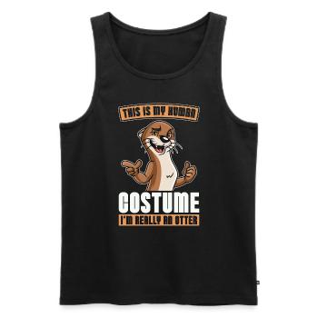 Otter This Is My Human Costume I'm Animal Lover - Men's Premium Organic Tank Top - black - Front - Michal (187cm)