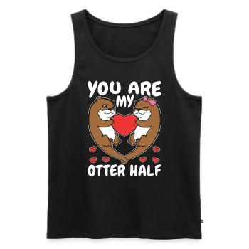 Otter You Are My Otter Half Animal Welfare Breeder - Männer Premium Bio Tank Top - Schwarz - Vorne - Michal (187cm)