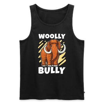 Woolly Mammoth Woolly Bully Elephant Mammoth Lover - Débardeur bio Premium Homme - noir - Devant - AI Model Male 178 light (178cm)