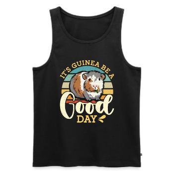 Guinea Pig It's Guinea Be A Good Day Animal Lover - Männer Premium Bio Tank Top - Schwarz - Vorne - Michal (187cm)