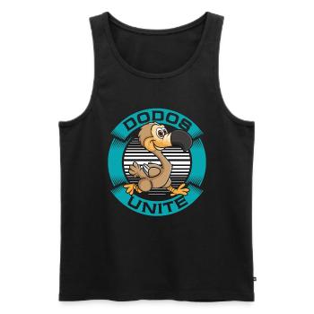 Dodo Bird Dodos Unite Flightless Extinct Birds - Männer Premium Bio Tank Top - Schwarz - Vorne - AI Model Male 178 light (178cm)