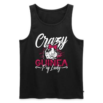 Guinea Pig Crazy Guinea Pig Lady Cavy Animal Lover - Männer Premium Bio Tank Top - Schwarz - Vorne - Michal (187cm)