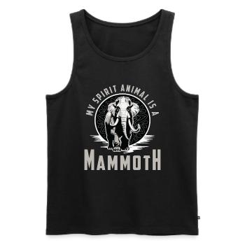 Woolly Mammoth My Spirit Animal Is A Prehistoric - Männer Premium Bio Tank Top - Schwarz - Vorne - AI Model Male 178 light (178cm)