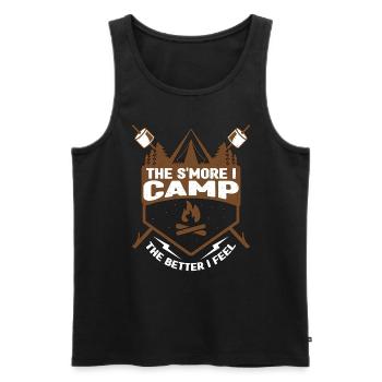 S'mores The S'more I Camp The Better I Glamping - Men's Premium Organic Tank Top - black - Front - Michal (187cm)