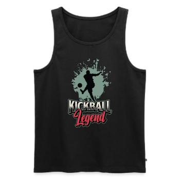Kickball Legend Competitive Sports Soccer Baseball - Männer Premium Bio Tank Top - Schwarz - Vorne - Michal (187cm)