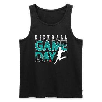 Kickball Game Day Kickball Tournament Kickballer - Männer Premium Bio Tank Top - Schwarz - Vorne - AI Model Male 178 light (178cm)