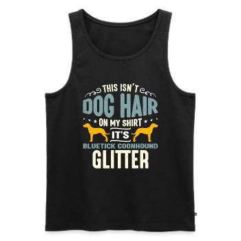 Coonhound This Isn't Dog Hair On My Shirt Dog Club - Men's Premium Organic Tank Top - black - Front - AI Model Male 178 light (178cm)