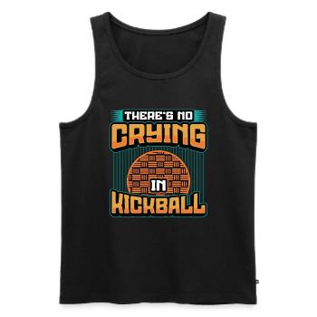 Kickball There's No Crying In Kickball Tournament - Männer Premium Bio Tank Top - Schwarz - Vorne - Michal (187cm)