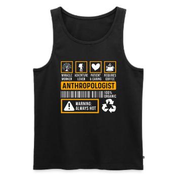 Anthropology Anthropologist Ethnography Forensic - Men's Premium Organic Tank Top - black - Front - AI Model Male 178 light (178cm)