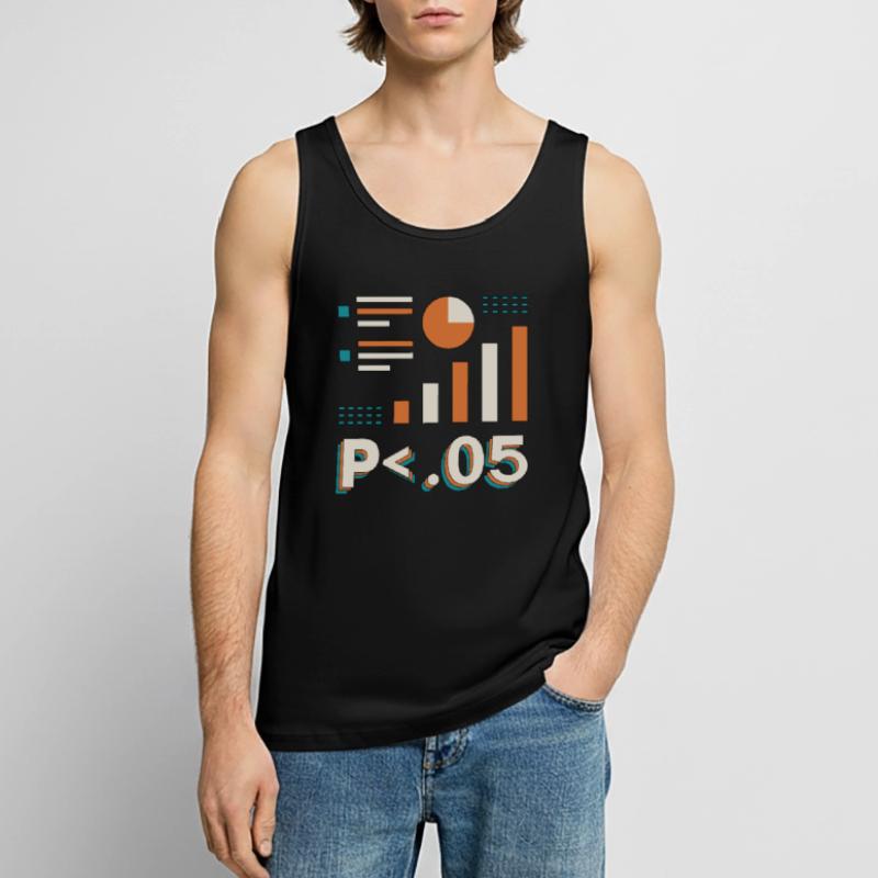 Data Analyst P < .05 Computer Science Programming Men's Premium Organic Tank Top