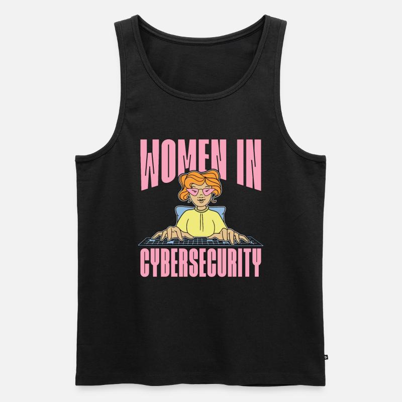 Cybersecurity Women In Cybersecurity Programming - Männer Premium Bio Tank Top - Schwarz