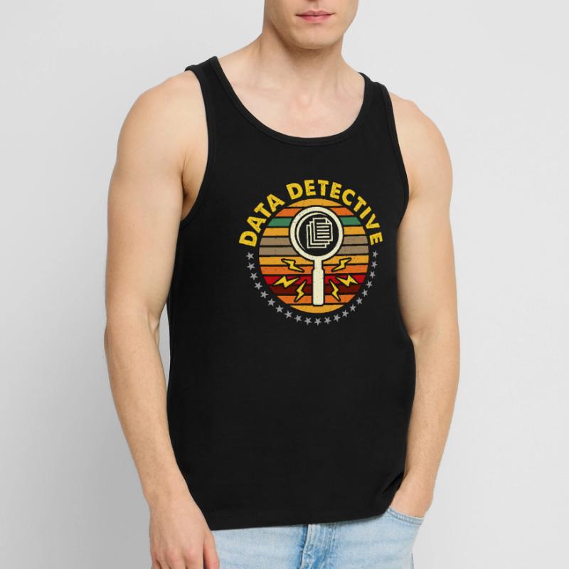 Data Analyst Data Detective Statistics Programmer Männer Premium Bio Tank Top