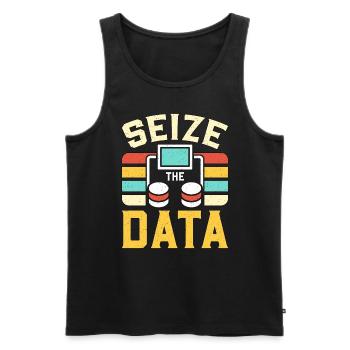 Data Analyst Seize The Data Programming Analyst - Männer Premium Bio Tank Top - Schwarz - Vorne - AI Model Male 178 light (178cm)