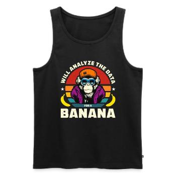 Data Analyst Will Analyze The Data Analyst Coder - Männer Premium Bio Tank Top - Schwarz - Vorne - AI Model Male 178 light (178cm)