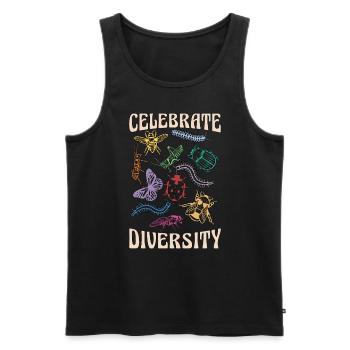Entomologist Celebrate Diversity Insect Collecting - Männer Premium Bio Tank Top - Schwarz - Vorne - AI Model Male 178 light (178cm)