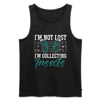 Entomologist I'm Not Lost I'm Insect Researcher - Männer Premium Bio Tank Top - Schwarz - Vorne - AI Model Male 178 light (178cm)