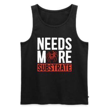 Tarantulas Needs More Substrate Tarantula Breeder - Männer Premium Bio Tank Top - Schwarz - Vorne - Michal (187cm)