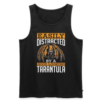 Tarantulas Easily Distracted By Tarantula Breeder - Männer Premium Bio Tank Top - Schwarz - Vorne - Michal (187cm)