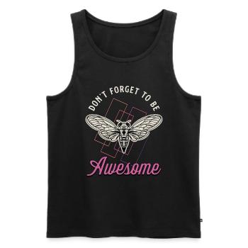 Les cigales n’oublient pas d’être des insectes cigales impressionnants - Débardeur bio Premium Homme - noir - Devant - Michal (187cm)
