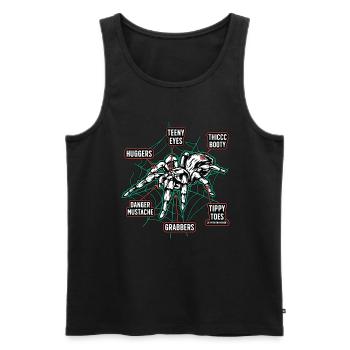Tarantulas Teeny Eyes Thicc Booty Huggers Spider - Männer Premium Bio Tank Top - Schwarz - Vorne - Michal (187cm)