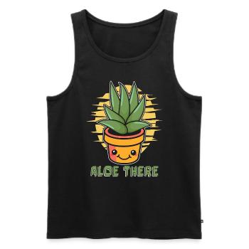 Succulent Aloe There Loves Gardening Potted Plant - Männer Premium Bio Tank Top - Schwarz - Vorne - Michal (187cm)