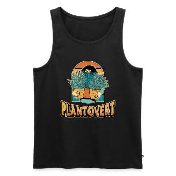 Houseplants Plantovert Indoor Plants Flower Pot - Men's Premium Organic Tank Top - black - Front - Michal (187cm)