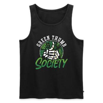 Houseplants Green Thumb Society Gardener Botanical - Männer Premium Bio Tank Top - Schwarz - Vorne - AI Model Male 178 light (178cm)