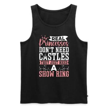 Livestock Breeder Real Princesses Don't Breeders - Men's Premium Organic Tank Top - black - Front - Michal (187cm)