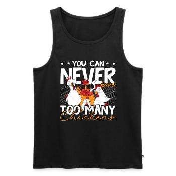 Poultry Farmer You Can Never Have Chicken Farmer - Männer Premium Bio Tank Top - Schwarz - Vorne - AI Model Male 178 light (178cm)