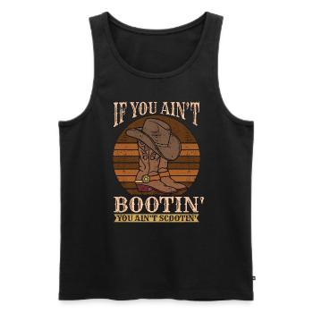 Danse en ligne Si tu n’as pas botté tes bottes de cow-boy - Débardeur bio Premium Homme - noir - Devant - Michal (187cm)