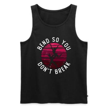 Dance Moves Bend So You Don't Break Breakdancing - Männer Premium Bio Tank Top - Schwarz - Vorne - AI Model Male 178 light (178cm)