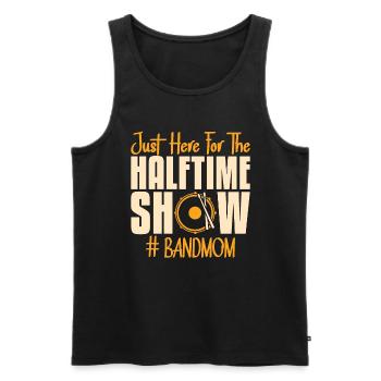 Drumline Just Here For The Halftime Show Drummer - Men's Premium Organic Tank Top - black - Front - AI Model Male 178 light (178cm)