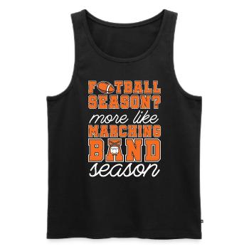 Drumline Football Season Plus comme Drumming Drums - Débardeur bio Premium Homme - noir - Devant - AI Model Male 178 light (178cm)