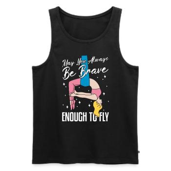 Aerialist May You Always Be Brave Loves Acrobatic - Männer Premium Bio Tank Top - Schwarz - Vorne - AI Model Male 178 light (178cm)