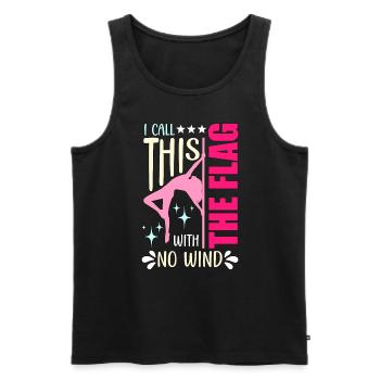 Pole Dancing I Call This The Flag With Pole Fit - Männer Premium Bio Tank Top - Schwarz - Vorne - AI Model Male 178 light (178cm)