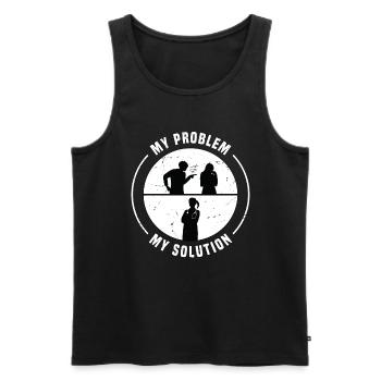 Pharmacy Technician My Problem Pictogram Mom - Men's Premium Organic Tank Top - black - Front - Michal (187cm)