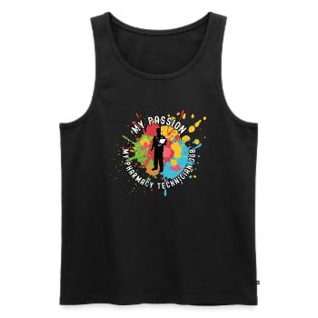 Pharmacy Technician My Passion My Pharmacy Medical - Men's Premium Organic Tank Top - black - Front - Michal (187cm)