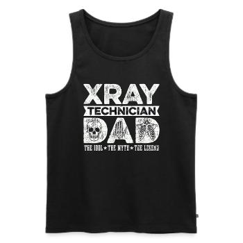 Xray Technician Dad The Idol Radiologist Xray Tech - Männer Premium Bio Tank Top - Schwarz - Vorne - Michal (187cm)